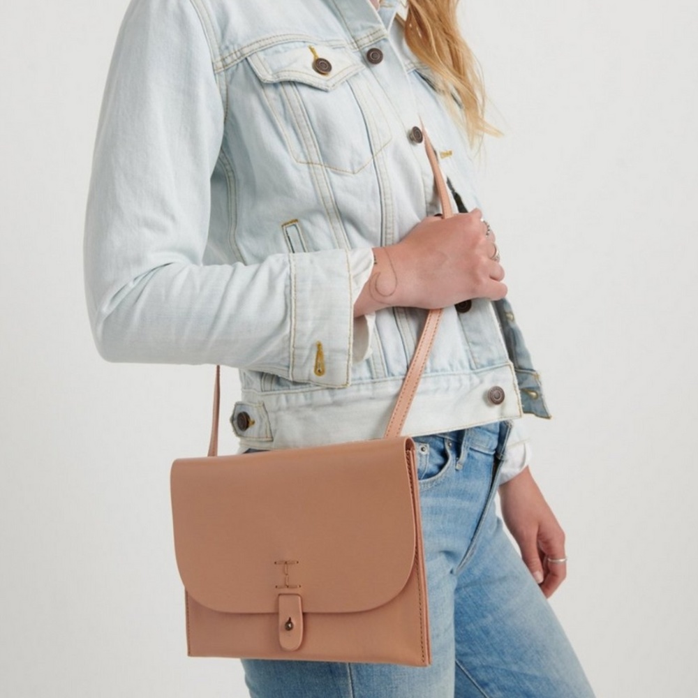 Lucky brand Point leather crossbody purse